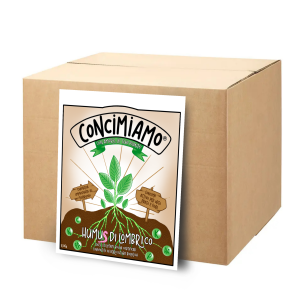 scatola da 7L di humus di lombrico